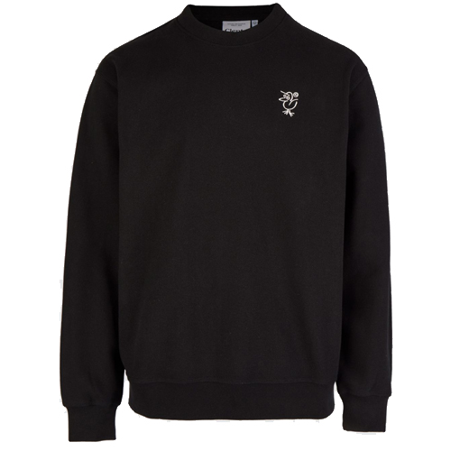 CLEPTOMANICX Sweater SKETCH GULL - black