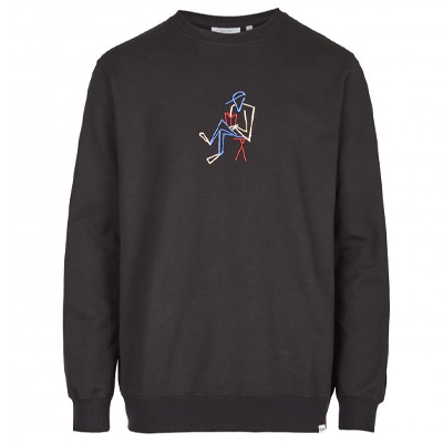CLEPTOMANICX Sweater STAY OFFLINE black