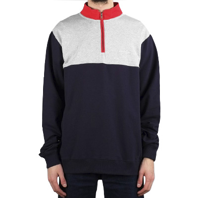 DEDICATED Zip Sweater DUVED SPLIT navy