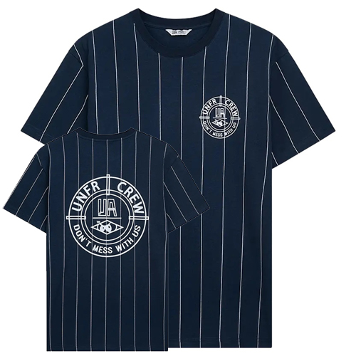 UNFAIR ATHLETICS T-Shirt DMWU BP PINSTRIPES- navy