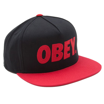 Obey Clothing - OBEY Snap Back Cap THE CITY LOGO black/red Logo Obey ...