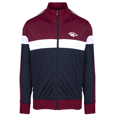 UNFAIR ATHLETICS Trainerjacke TAPED HASH burgundy/navy