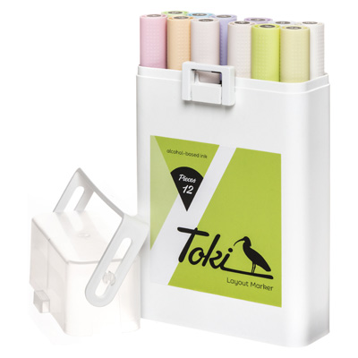TOKI Layoutmarker 12er Set Pastel