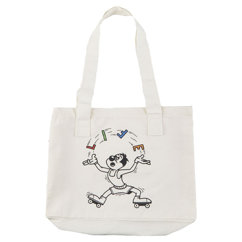 CLEPTOMANICX Tote Bag LIFE IS A JUGGLE - ecru