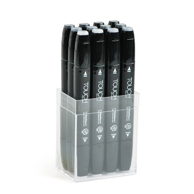 TOUCH TWIN MARKER 12er Set COOL GREY