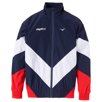CLEPTOMANICX Trackjacket TRACK darknavy/white/red