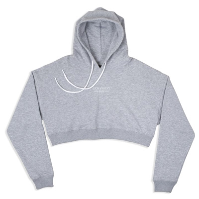 GOODBOIS Girl Crop Hoody TRADEMARK grey