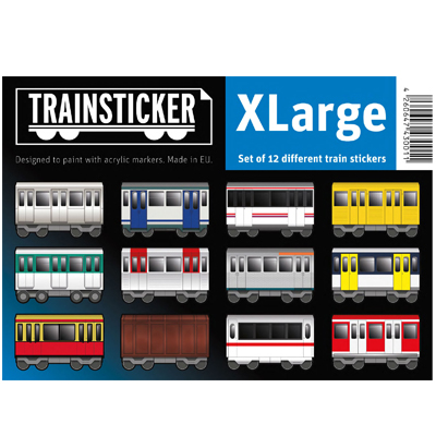 TRAINSTICKER Sticker Pack MIXED X-Large (12 pcs)