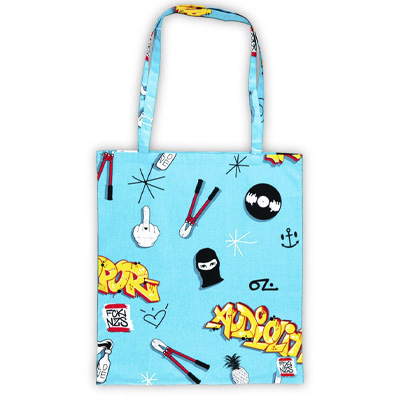 True Rebel X Lousy Livin X Audiolith X Opor Tote Bag - turquoise