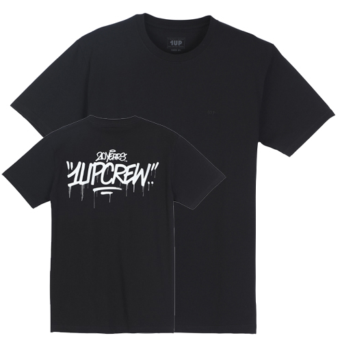 1UP T-Shirt 20 YEARS 1UP CREW - black/silver