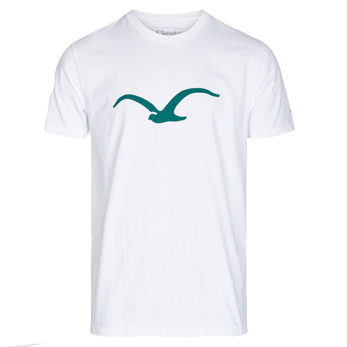 CLEPTOMANICX T-Shirt MÖWE - white/evergreen