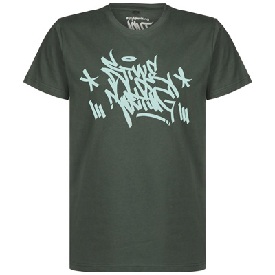 Stylewriting T-Shirt X ACUT darkgreen/aqua