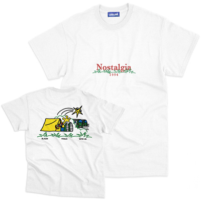 USUAL T-Shirt NOSTALGIA BLAZIN white