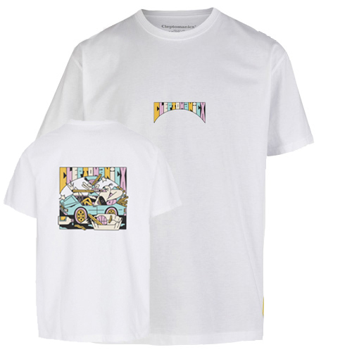 CLEPTOMANICX T-Shirt BOSS GULL - white