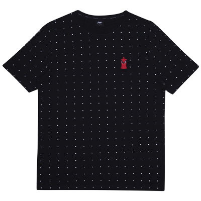 WRUNG T-Shirt CANS DOTS - black/red