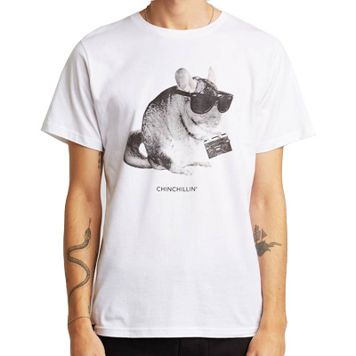 DEDICATED T-Shirt STOCKHOLM CHINCHILLIN white