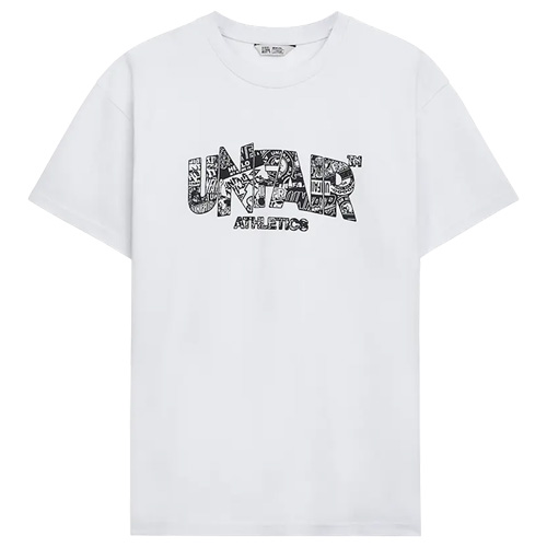 UNFAIR ATHLETICS T-Shirt CLASSIC LABEL CHAOS LOGO - white