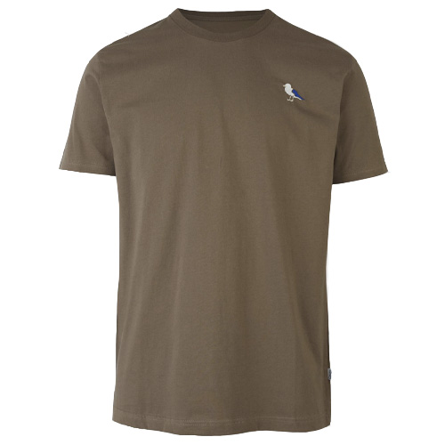 CLEPTOMANICX T-Shirt EMBRO GULL - deep taupe