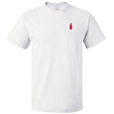 SIXSIXSEVEN T-Shirt FEUERLÖSCHER white