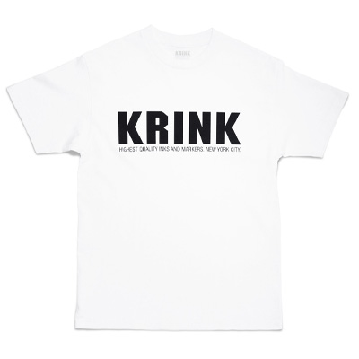 KRINK T-Shirt FRONT LOGO - white