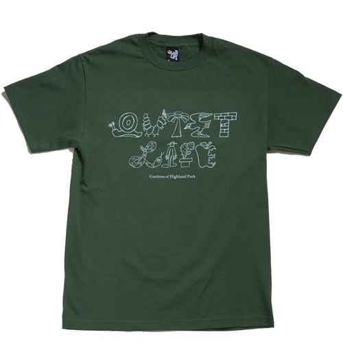 THE QUIET LIFE T-Shirt GARDENS - hunter green