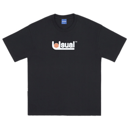 USUAL T-Shirt GLOBAL - black