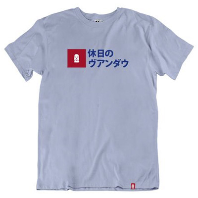 VANDALS ON HOLIDAYS T-Shirt JAPAN LOGO arctic blue
