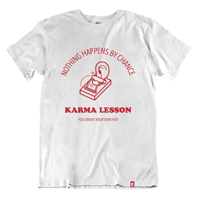 Vandals on Holidays T-Shirt Karma white