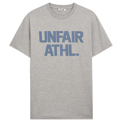 UNFAIR ATHLETICS T-Shirt LETTERS - grey melange