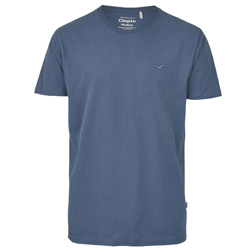 CLEPTOMANICX T-Shirt LIGULL REGULAR - blue wing