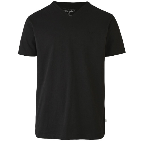 CLEPTOMANICX T-Shirt LIGULL REGULAR V - black