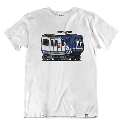 VANDALS ON HOLIDAYS T-Shirt MADRID METRO white/blue