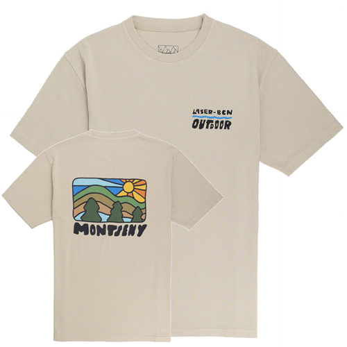 LASER T-Shirt MONTSENY OUTDOOR - faded sand
