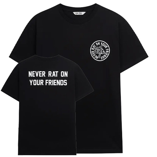 UNFAIR ATHLETICS T-Shirt NEVER RAT - black