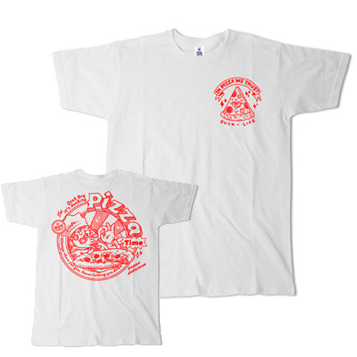 DUCK LIFE T-Shirt PIZZA - white