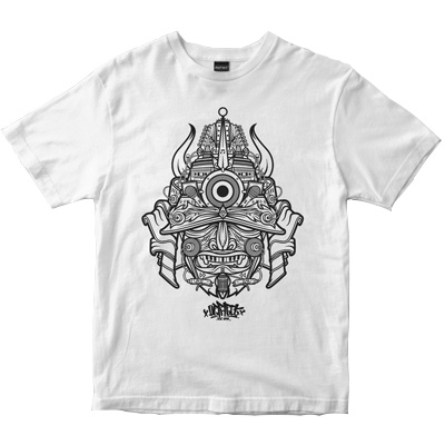 DEPHECT T-Shirt SAMURAI white
