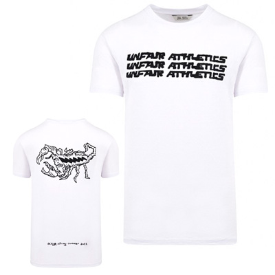 Unfair Athletics T-Shirt Scorpion - white