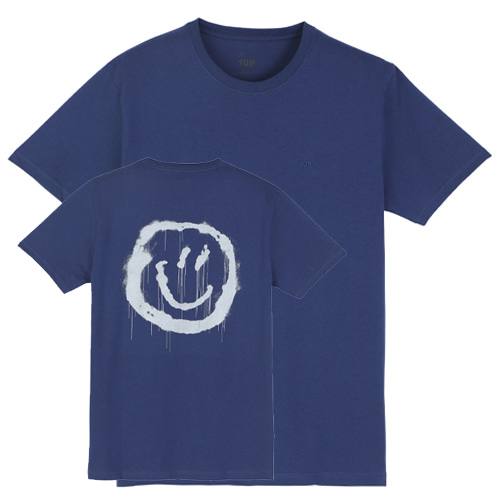 1UP T-Shirt SMILE -  blue peony