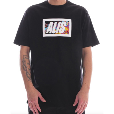 ALIS T-Shirt SPLATTER BOX LOGO black