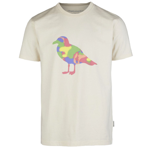 CLEPTOMANICX T-Shirt SPRAY GULL - raw undyed