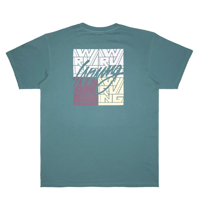 WRUNG T-Shirt SQUARE RELOAD - hydro blue