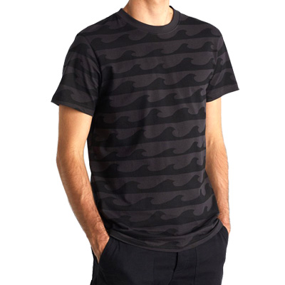 DEDICATED T-Shirt STOCKHOLM WAVES - charcoal