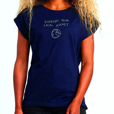 DEDICATED Girl Shirt VISPY LOCAL PLANET navy