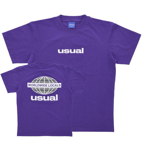 USUAL T-Shirt WORLDWIDE LOCALS - purple