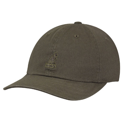 KANGOL Baseball Cap WASHED smog olive