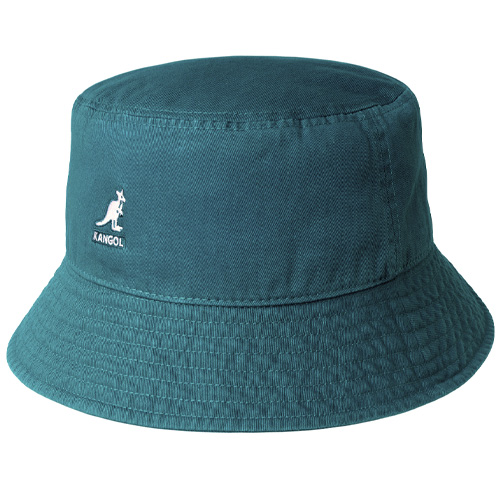 KANGOL Bucket Hat WASHED COTTON - marine teal