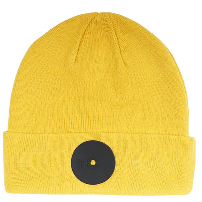 MR. SERIOUS Beanie YELLOW FAT yellow/black