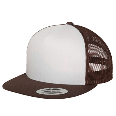 YUPOONG Classic Trucker Cap - brown/white/brown