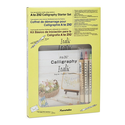 A to ZIG Calligraphy Starter Set Italic