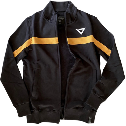 ADE Trackjacket SNAP - black/senape